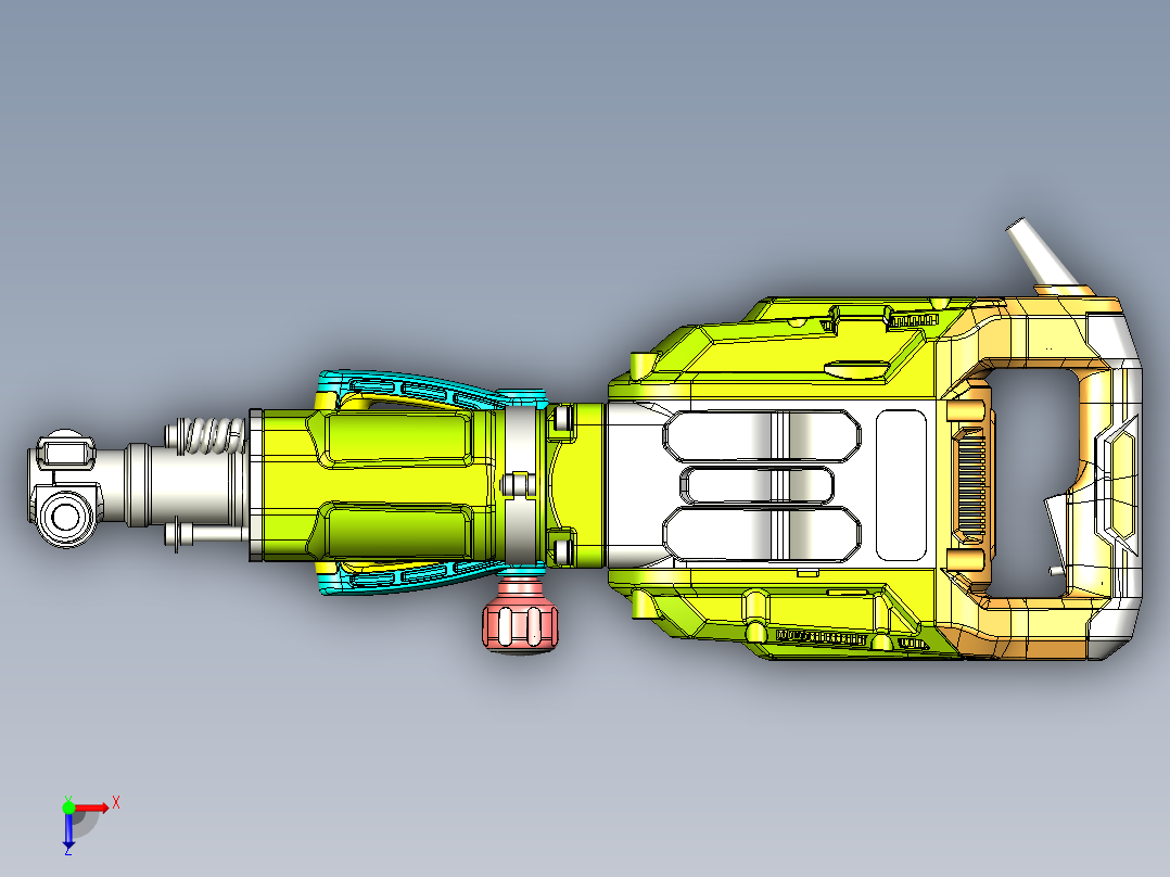 重型大电镐俯视图