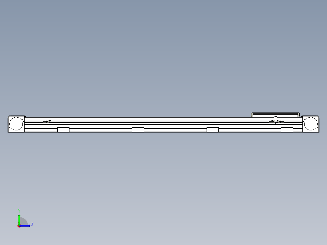 同步带滑台-欧规B8-L176-S1200-L-ZP40-D3-N5左视图