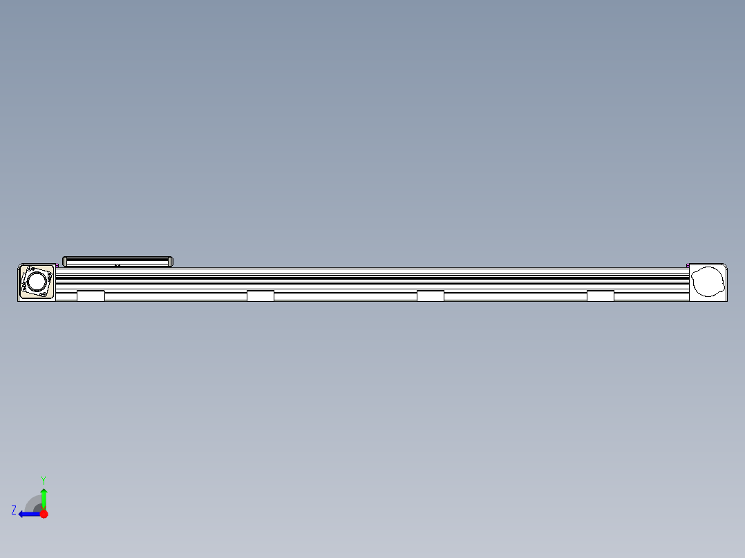 同步带滑台-欧规B8-L176-S1200-L-ZP40-D3-N5右视图