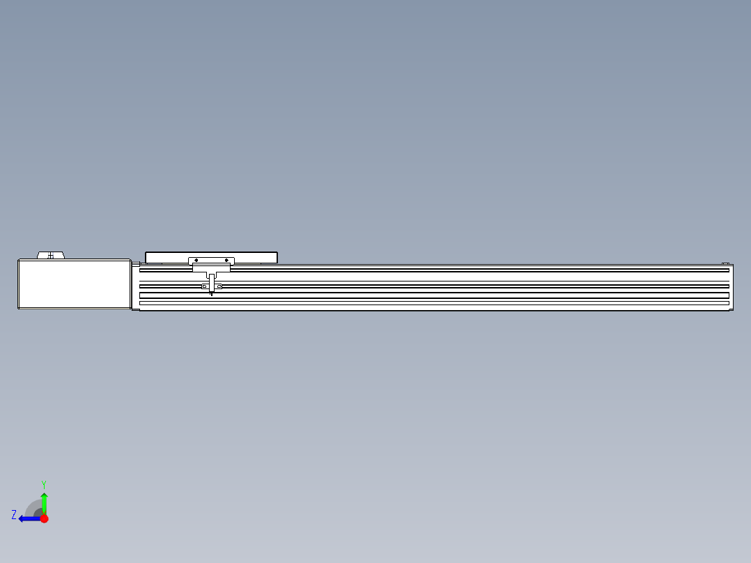 同步带全封闭直线模组TPA-HCB-120D-90-L550-MR-Y-P40-N3右视图