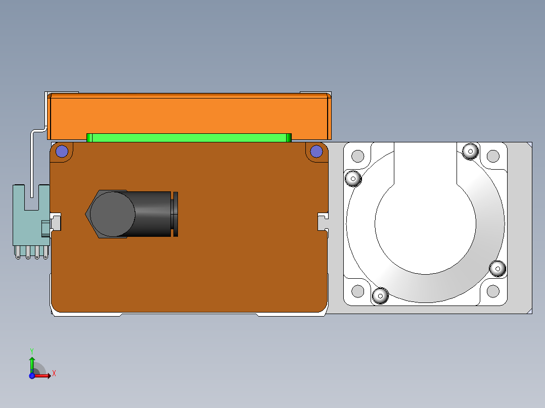 MCH丝杆全封闭MCH12-BR-200W前视图