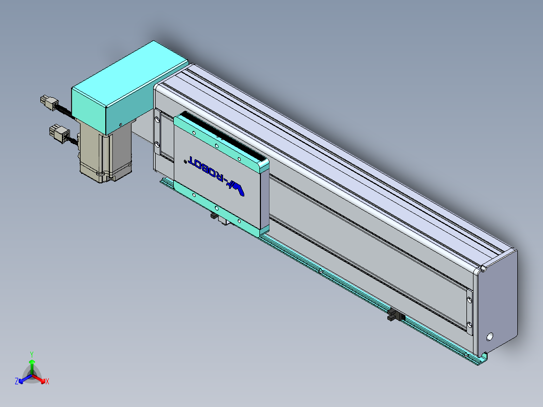 威洛博VBC同步带传动一无尘环境VBC14-L45-S300-BRU-ZP40-C3正等轴测图