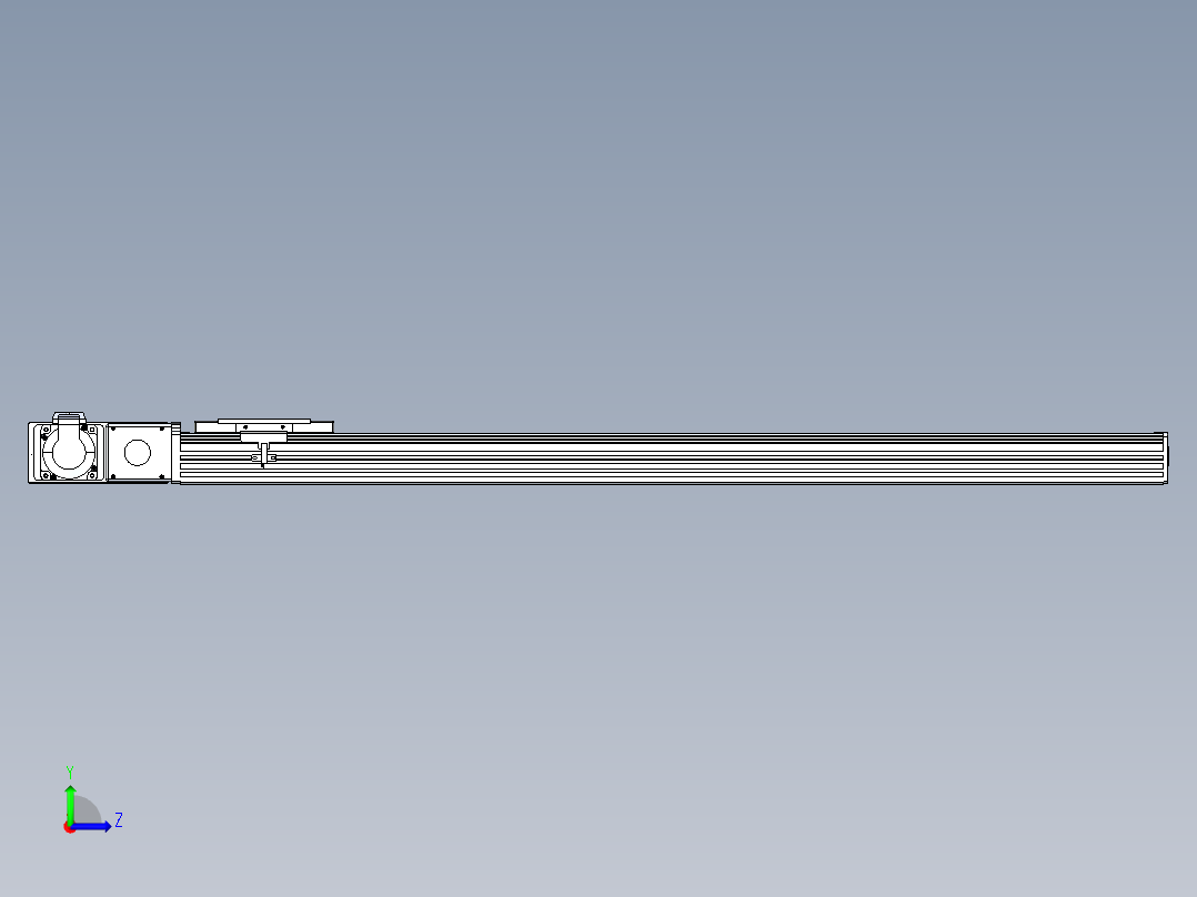 同步带全封闭直线模组TPA-HCB-110D-90-L850-ML-C-P40-N3左视图