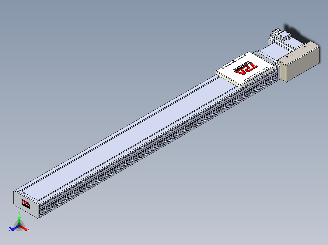 同步带全封闭直线模组TPA-HCB-110D-90-L850-ML-C-P40-N3正等轴测图
