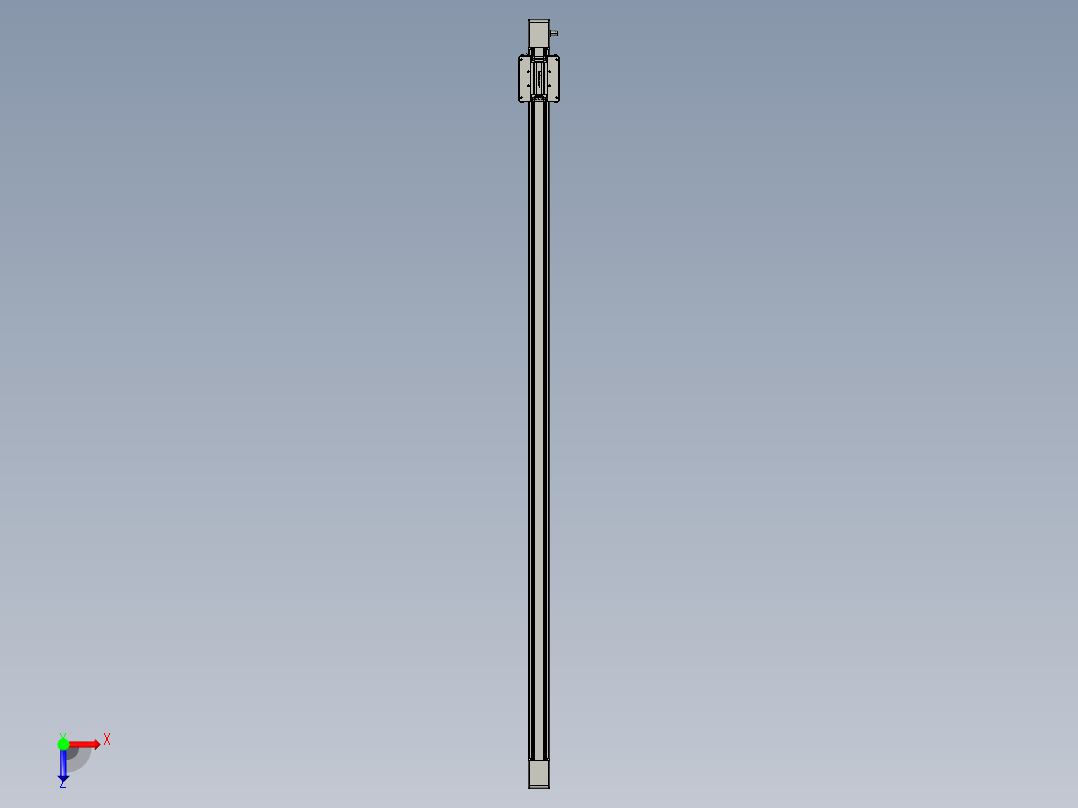 威洛博直线电机模组EB6-L140-S1850-光轴俯视图