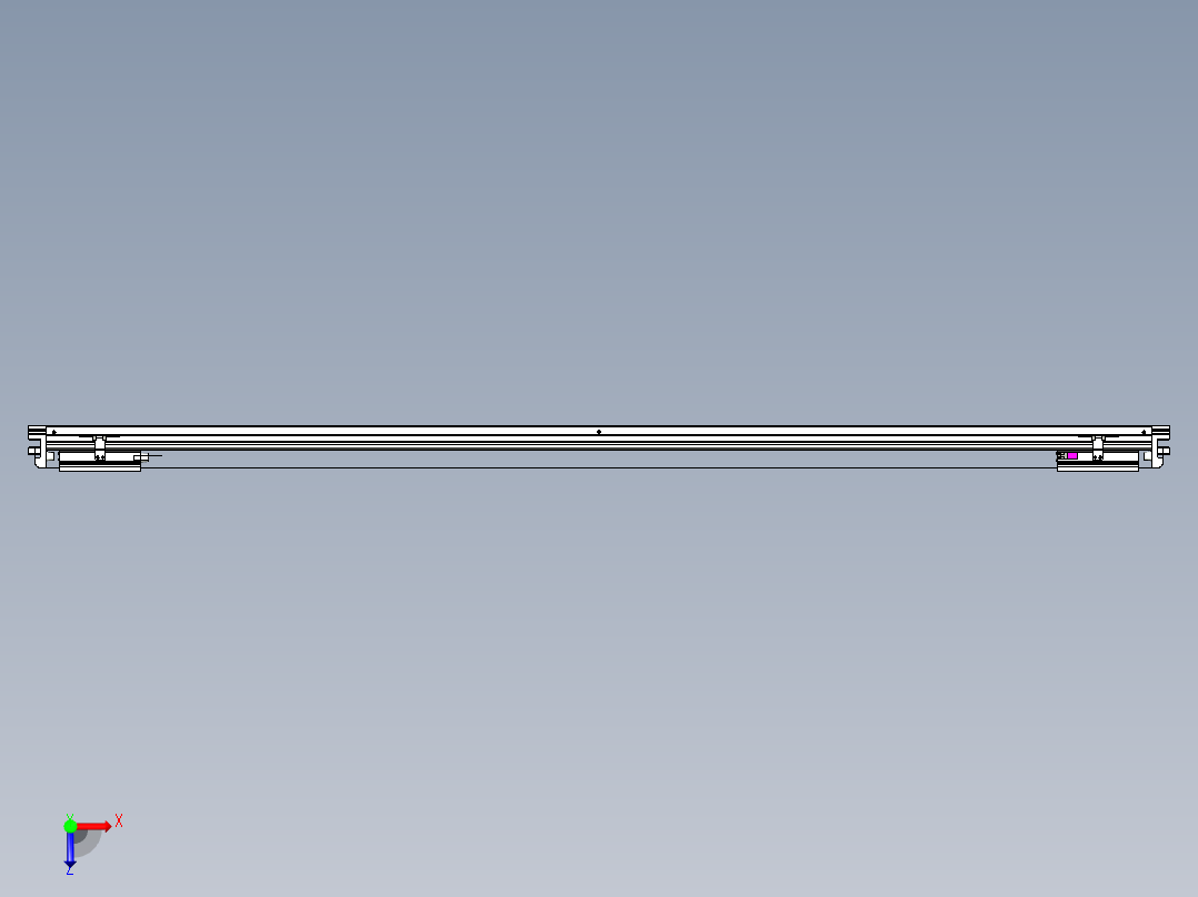 威洛博VL系列直线电机模组-2VL17E2-S1750俯视图