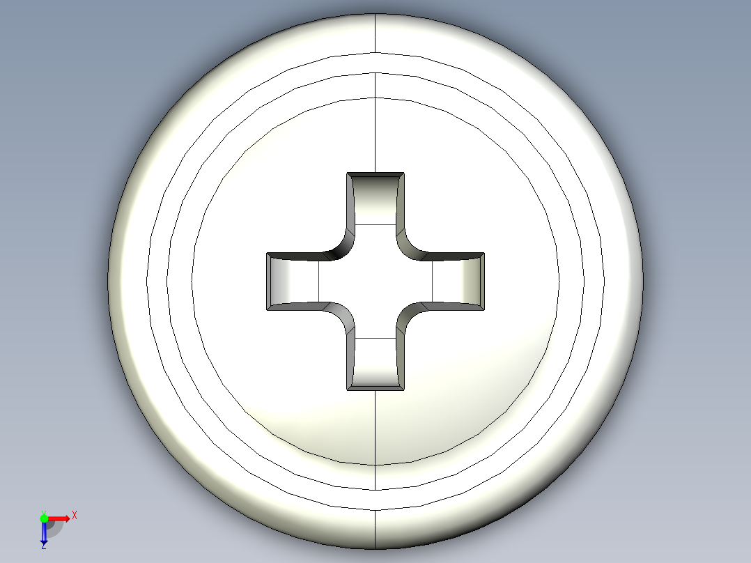 紧固件-STEP Drill-Tip Saucer Screw-02俯视图