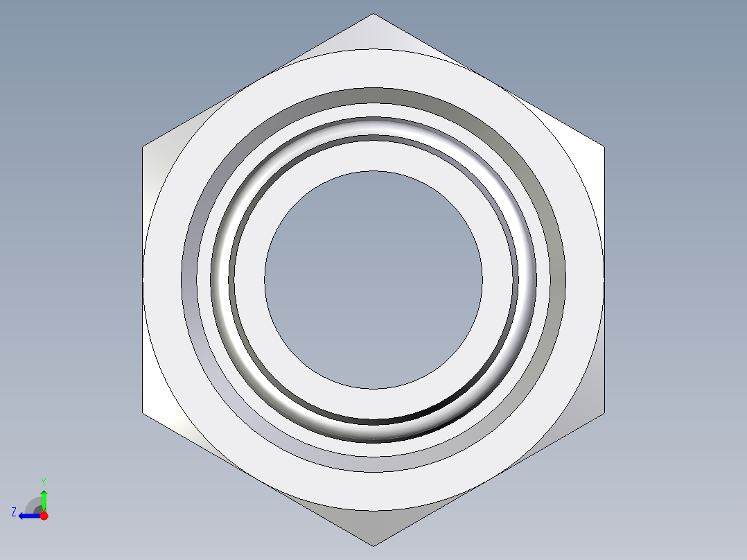 卡套式工业通用硬管接头EO_Swivel_union_GZ22LCF右视图