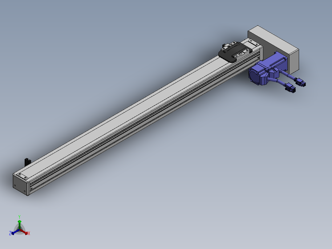 精密模组MY50-T10-650-BR-P10B-C4-C正等轴测图