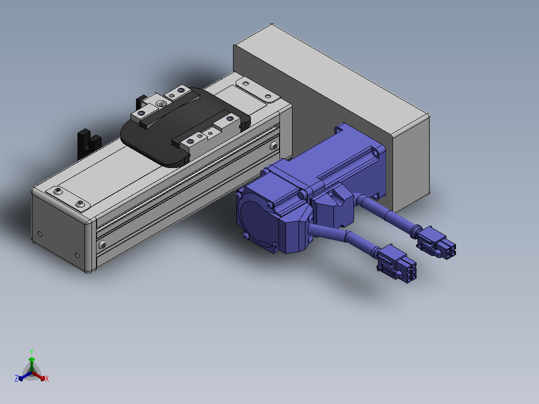 精密模组MY50-T10-50-BR-P10B-C4-C正等轴测图