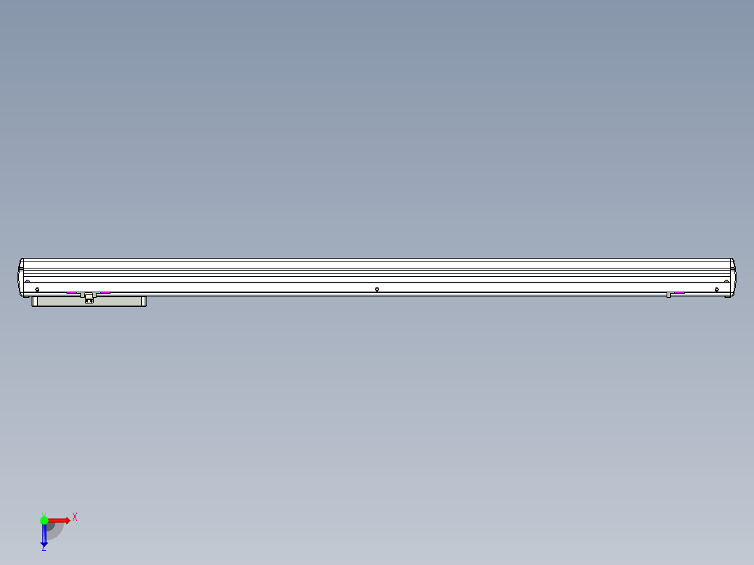 威洛博LC系列3d模型模组LC14S2Y-S1050俯视图