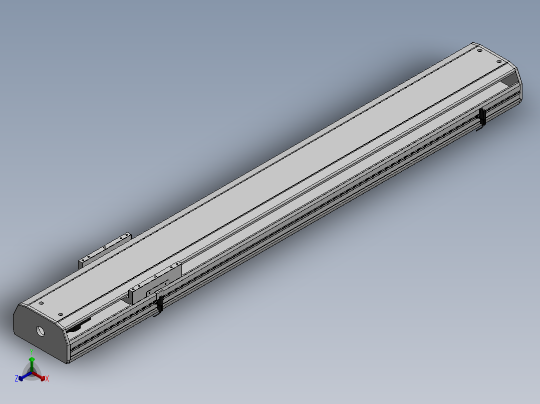 精密模组MY170-T10-1000L-M-P75B-C4-C正等轴测图
