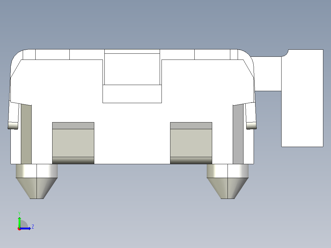 1小型侧面操纵轻触开关左视图
