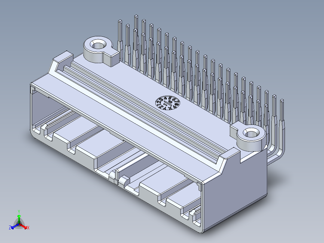 连接器AAUS01AP2-040K0211正等轴测图