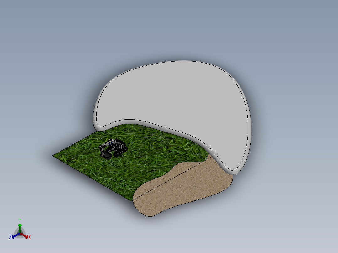 挖掘机正等轴测图