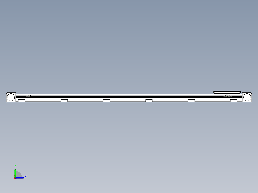 同步带滑台-欧规B8H-L176-S1850-L-ZP40-D3-N5左视图
