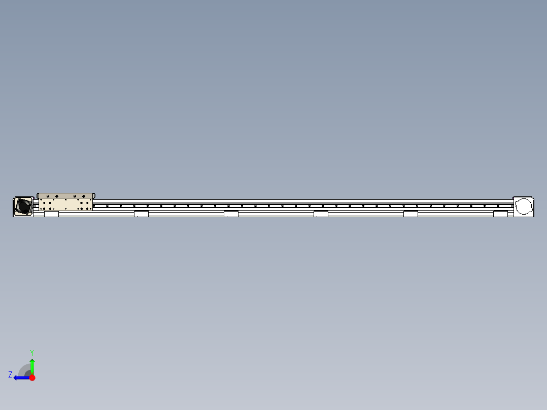 同步带滑台-欧规B8H-L176-S1850-L-ZP40-D3-N5右视图