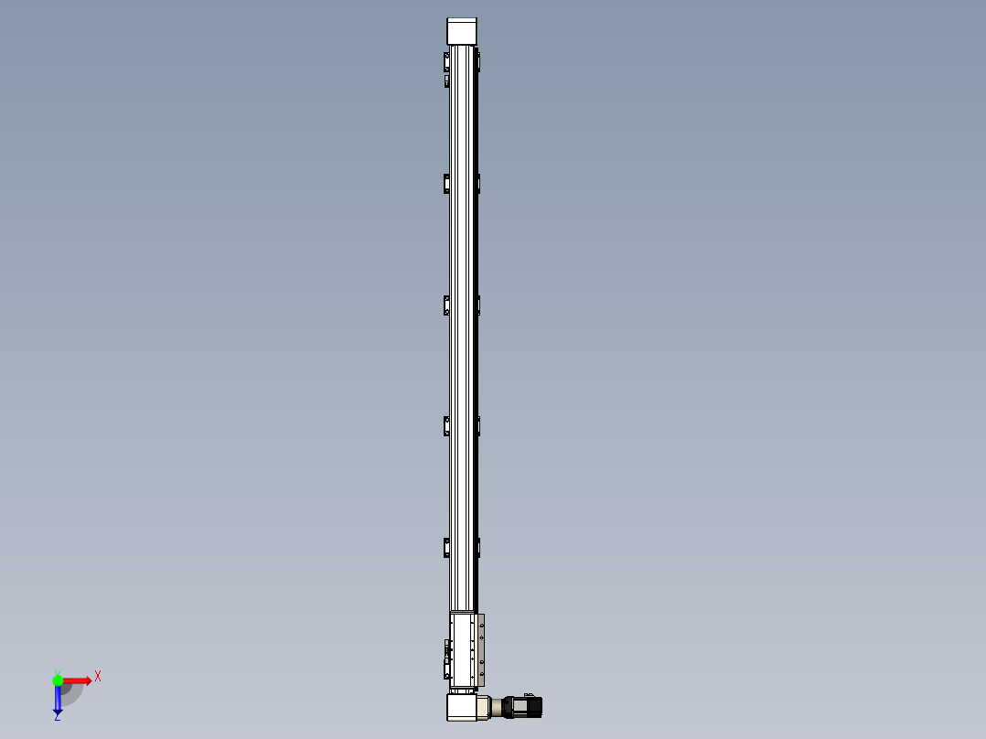 同步带滑台-欧规B8H-L176-S1850-L-ZP40-D3-N5俯视图