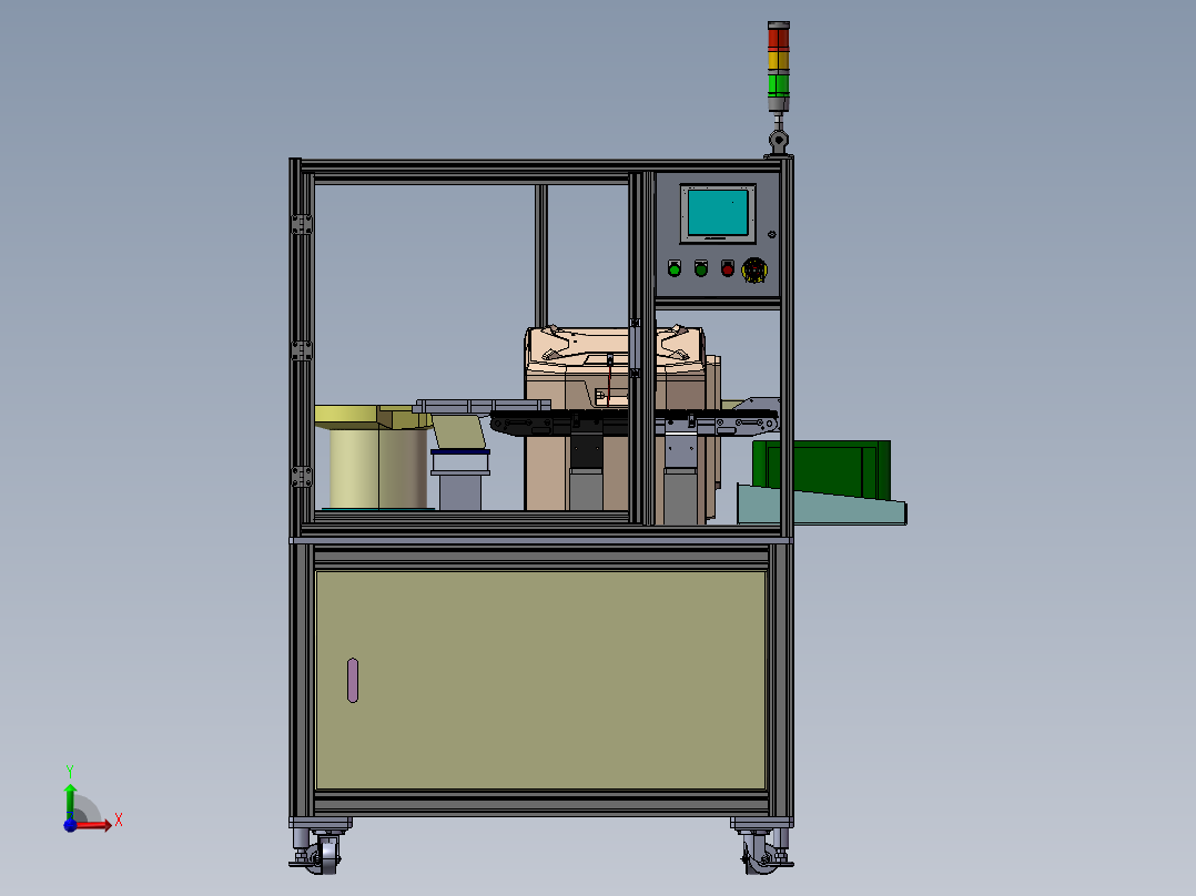自动打码机前视图