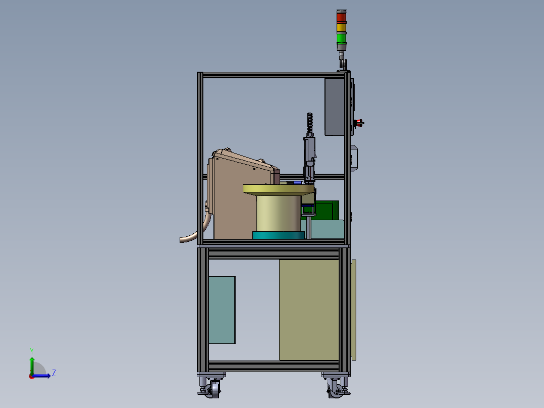 自动打码机左视图