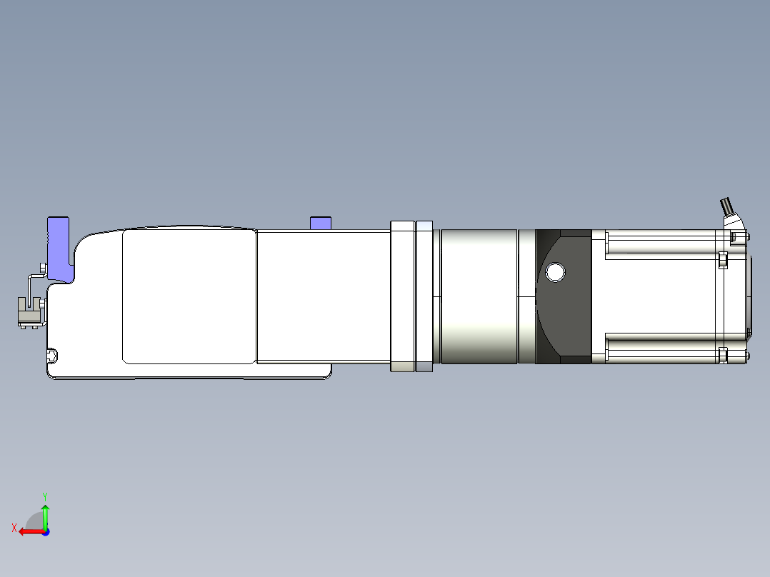 同步带滑台-半封闭B17-L100-S3300-L-P75-D3-N3后视图