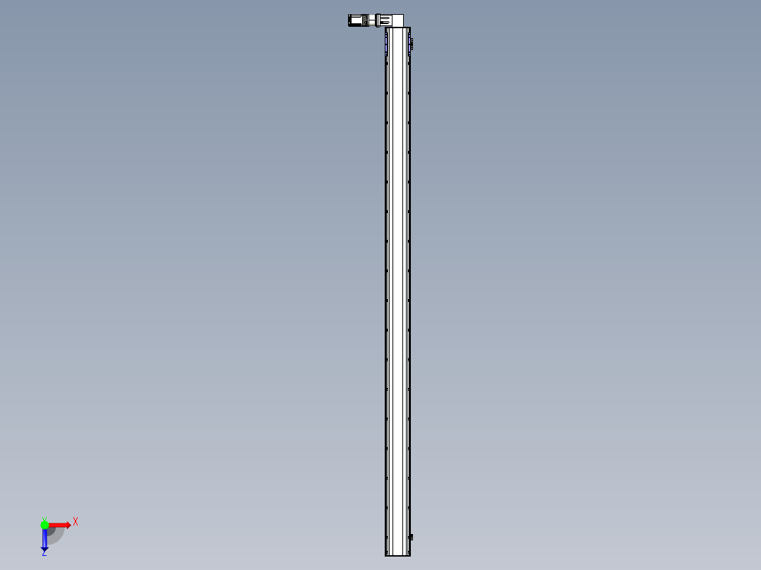 同步带滑台-半封闭B17-L100-S3300-L-P75-D3-N3俯视图
