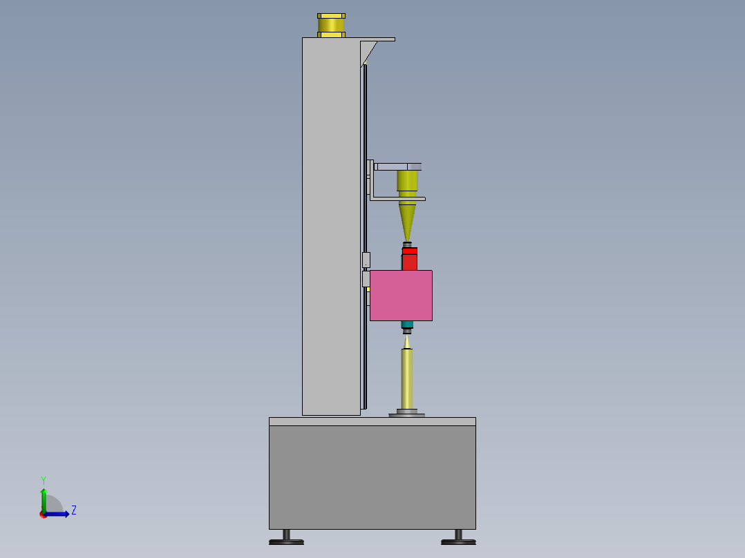 Q473-轴类零件加工误差分析及检测装置设计三维SolidWorks】左视图