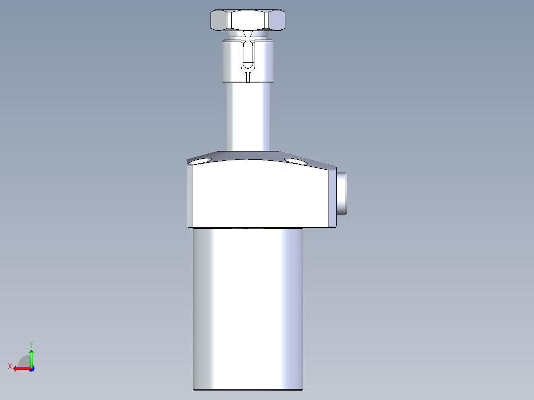 KOSMEKLHA0360-CL-Q15多系列多零件图纸模型后视图