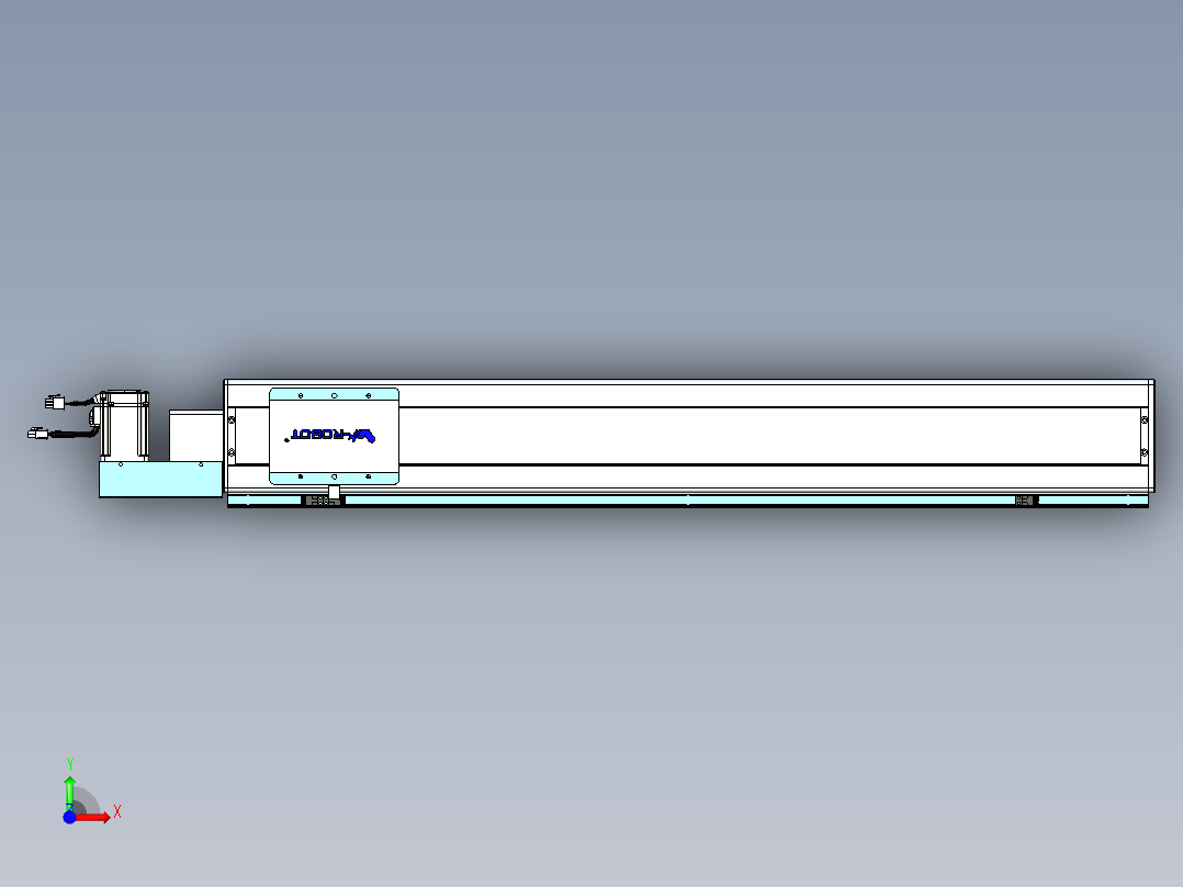 威洛博VBC同步带传动一无尘环境VBC14-L45-S850-BL-ZP40-C3前视图