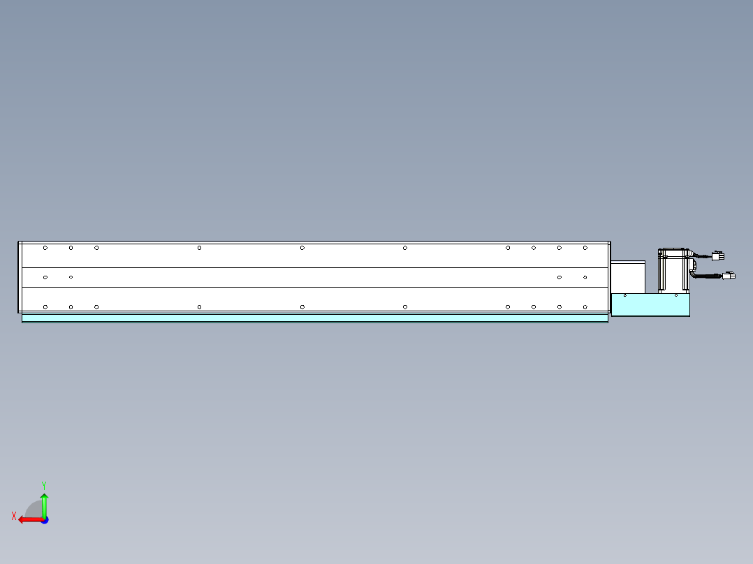 威洛博VBC同步带传动一无尘环境VBC14-L45-S850-BL-ZP40-C3后视图