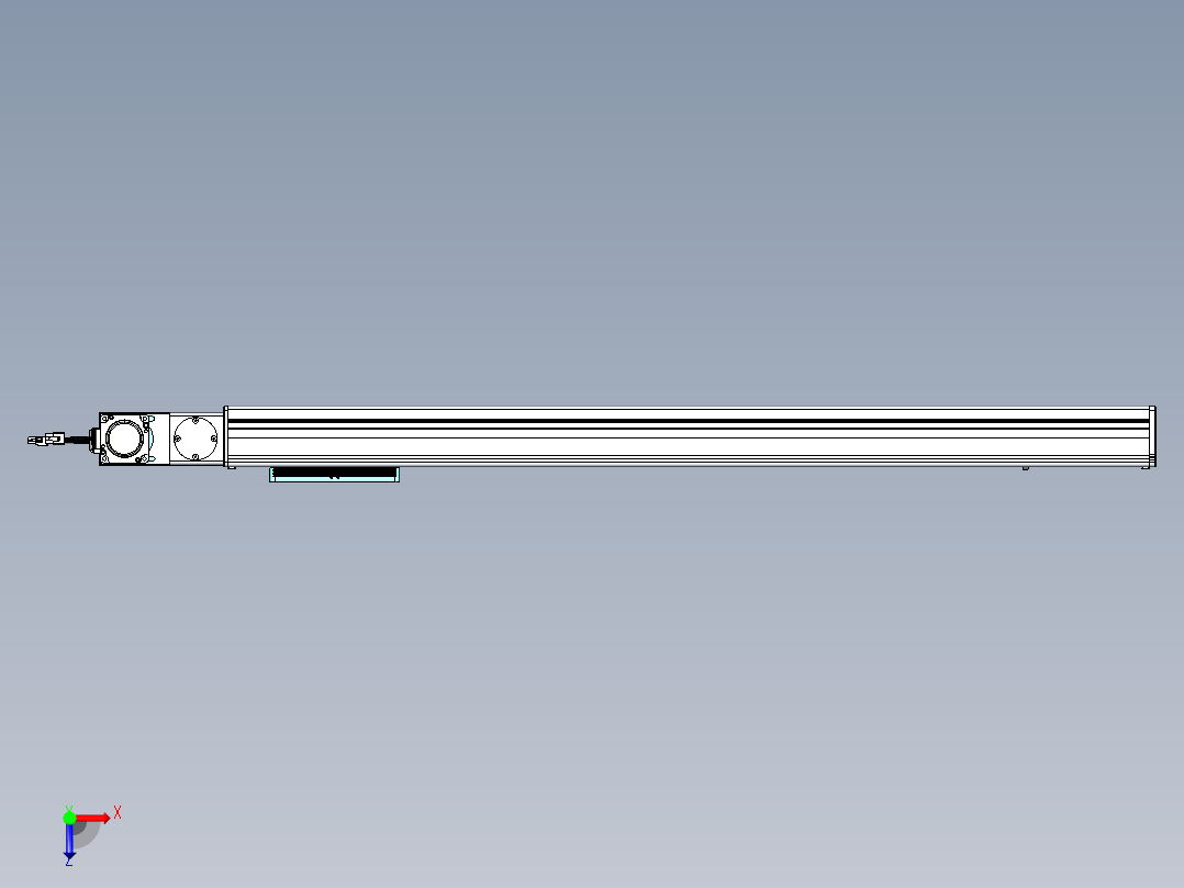 威洛博VBC同步带传动一无尘环境VBC14-L45-S850-BL-ZP40-C3俯视图