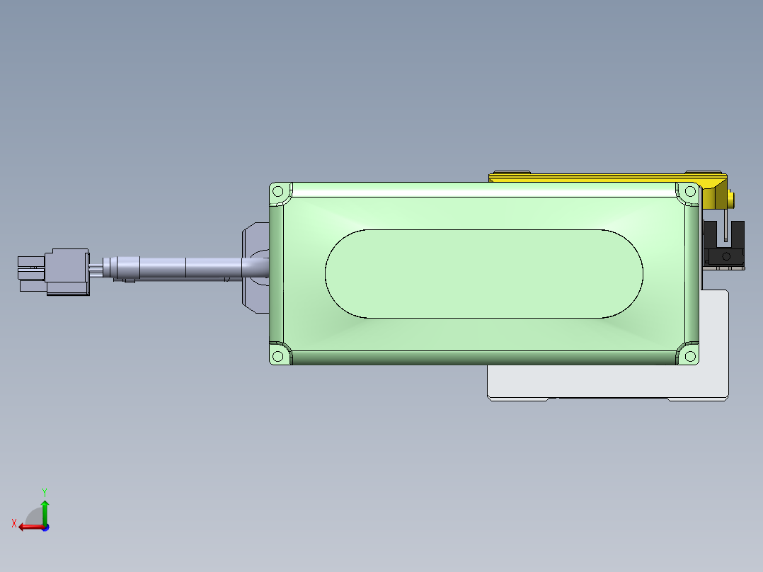 GTH内嵌丝杆全封闭GTH8-BR-200W后视图