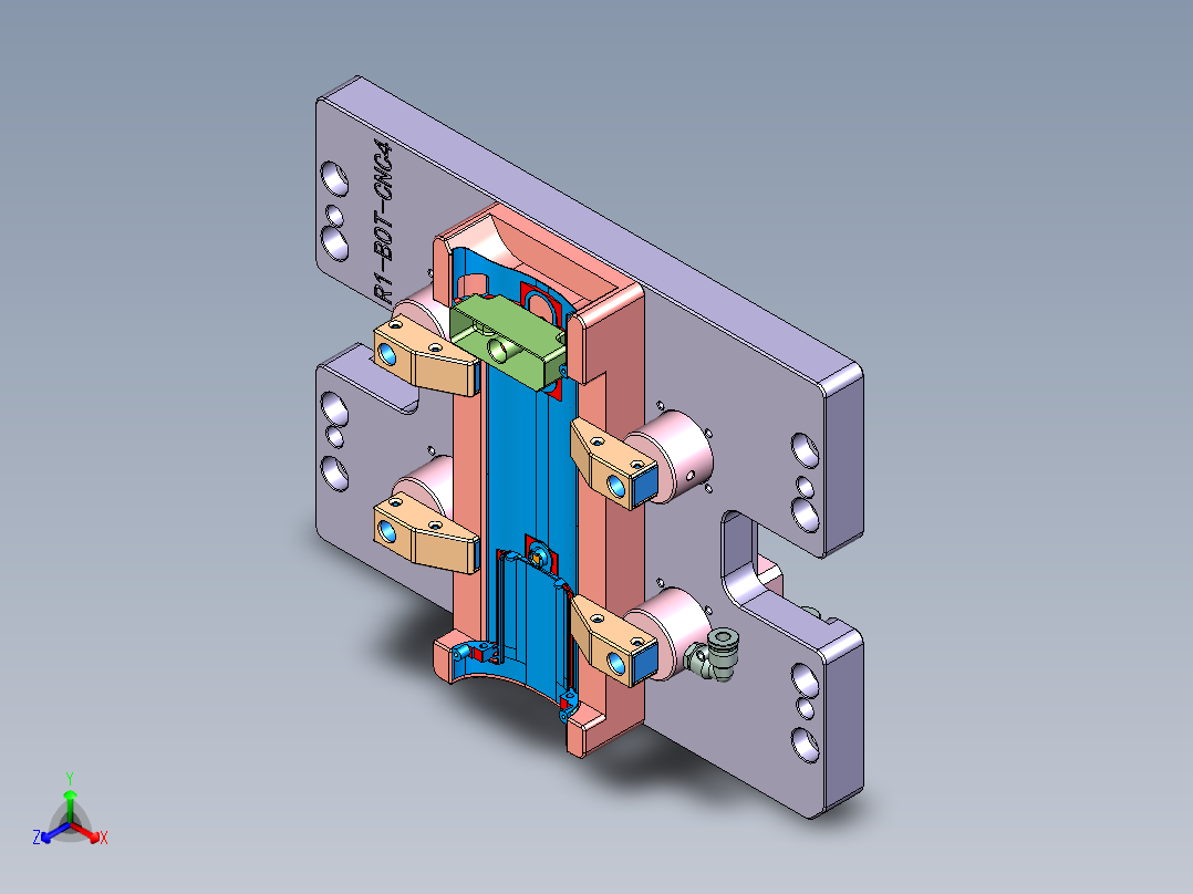 R1-BOT-CNC4-0808正等轴测图