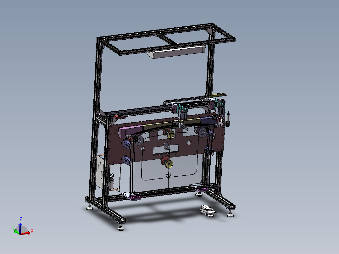 汽车天窗玻璃密封条滚压组装机APA50（sw16可编辑+工程图+BOM）