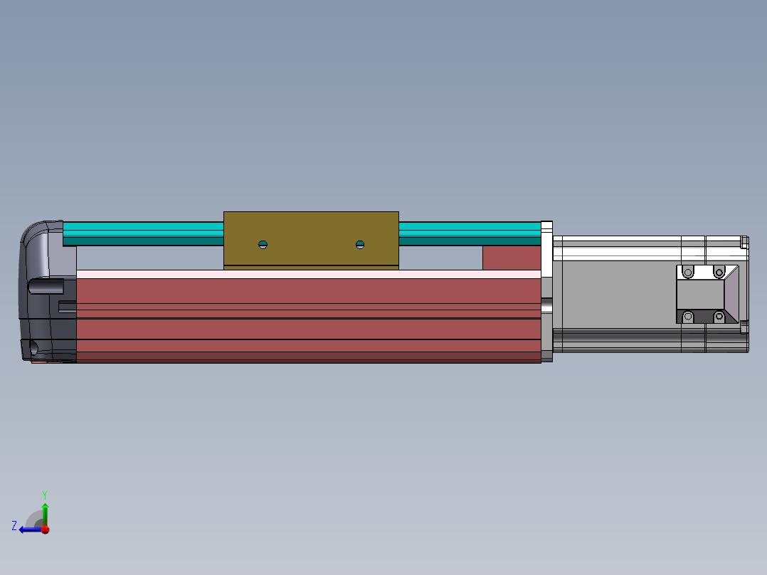 MTH丝杆半封闭模组MTH13-BC-60右视图