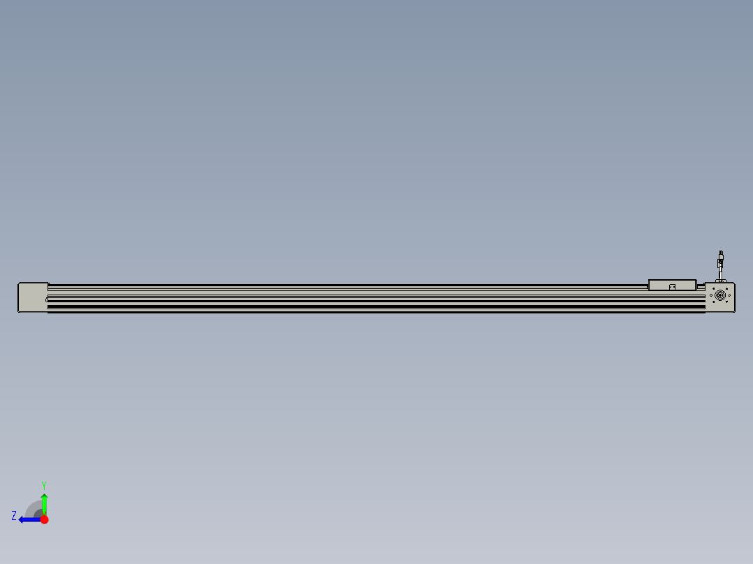 威洛博直线电机模组EB6-L140-S1600-L-P40-MS3右视图