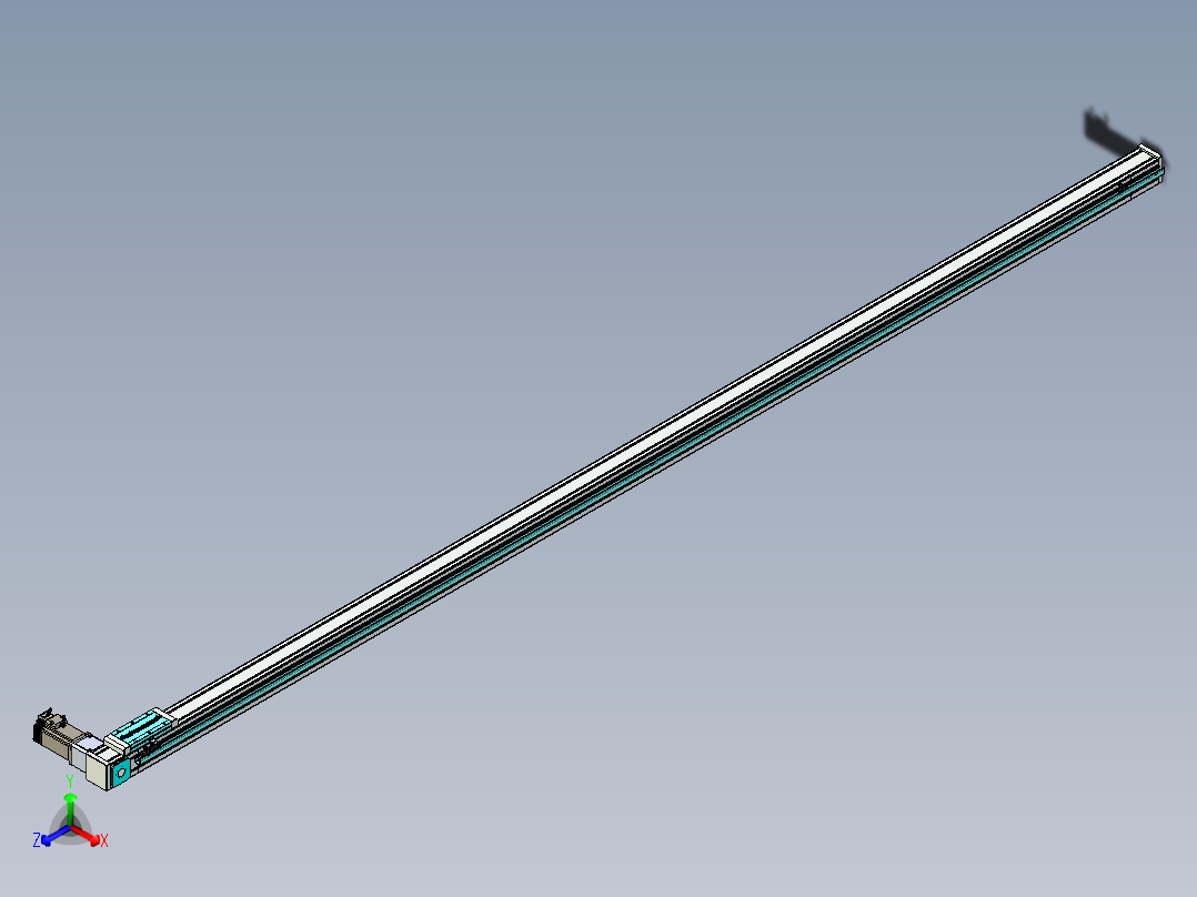 欧规系列-LB6A-L130-S2950-BR-ZP40-C3正等轴测图