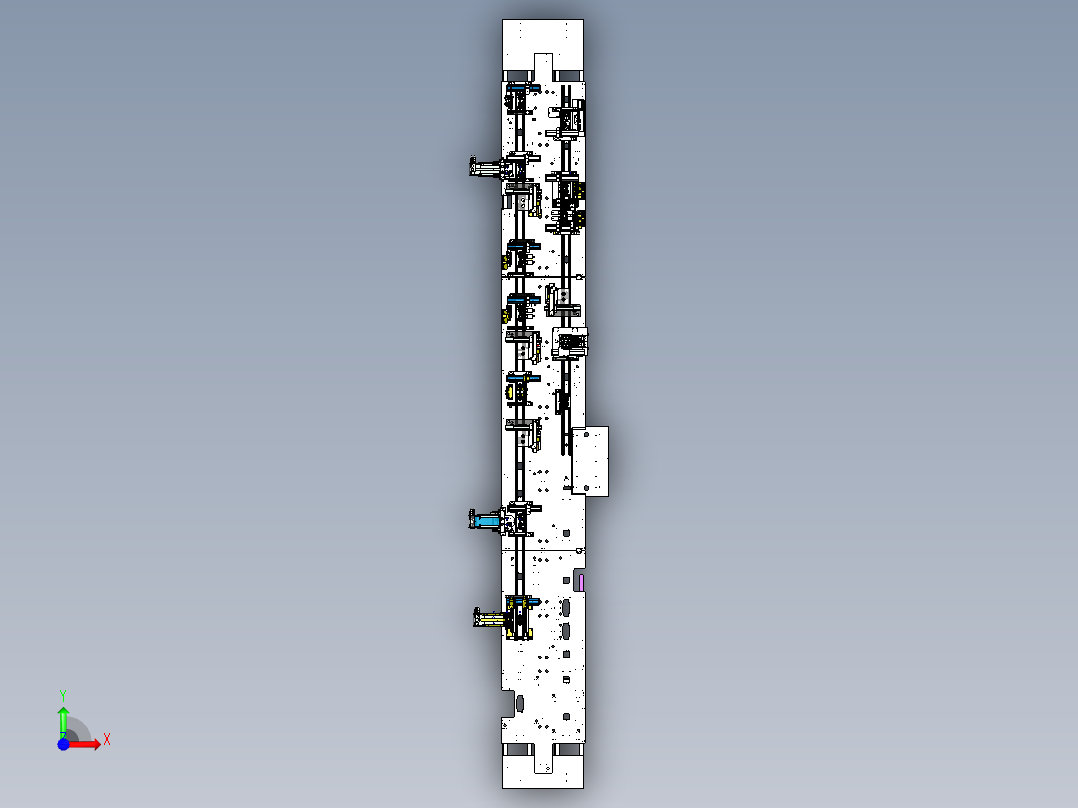 汽车座椅铰链装配线前视图