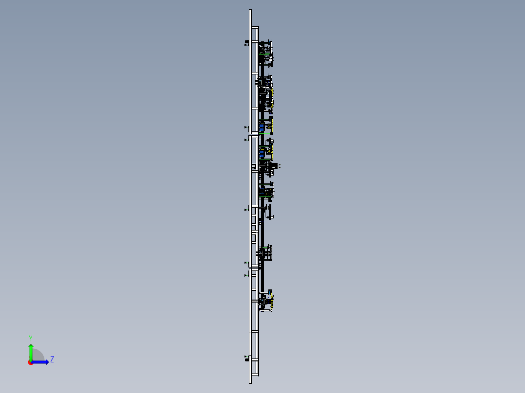 汽车座椅铰链装配线左视图