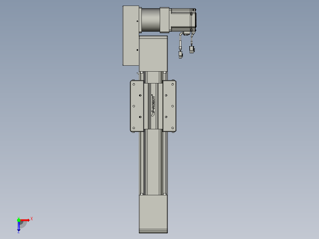 威洛博直线电机模组EB10-L224-S200-BL-ZP75-MS3-5K俯视图