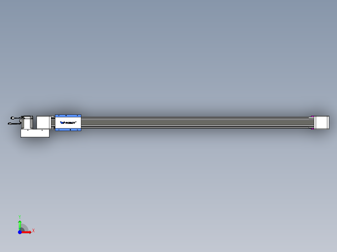 威洛博LB.GB同步带传动--欧规系列GB8-L96-S1600-BL-P75前视图