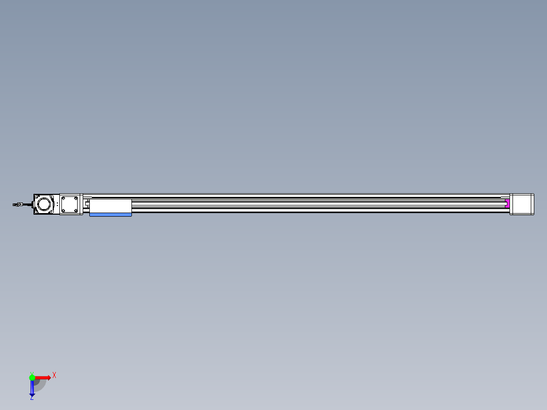 威洛博LB.GB同步带传动--欧规系列GB8-L96-S1600-BL-P75俯视图
