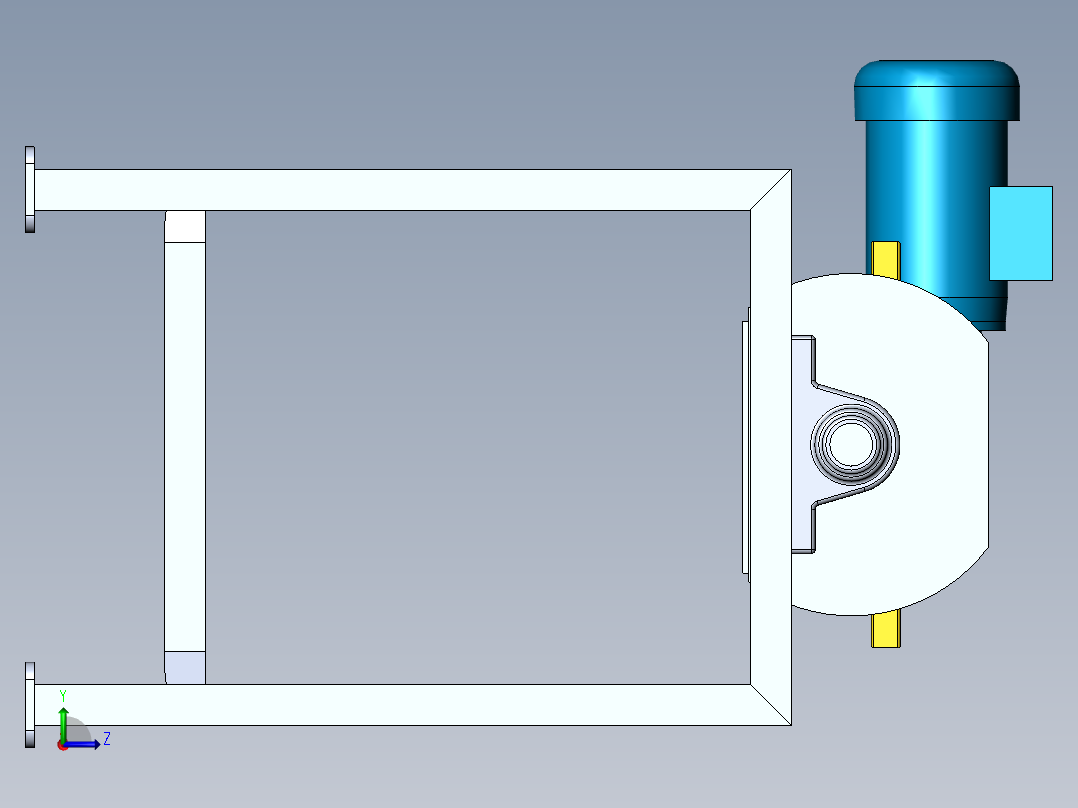 机架式变位机sw18可编辑左视图