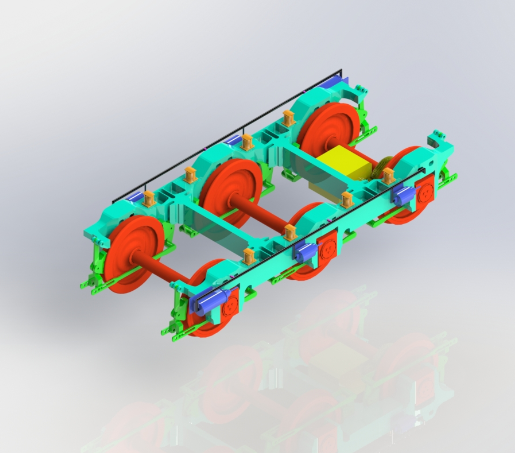 Coco轴转向架3D模型图纸 STEP格式
