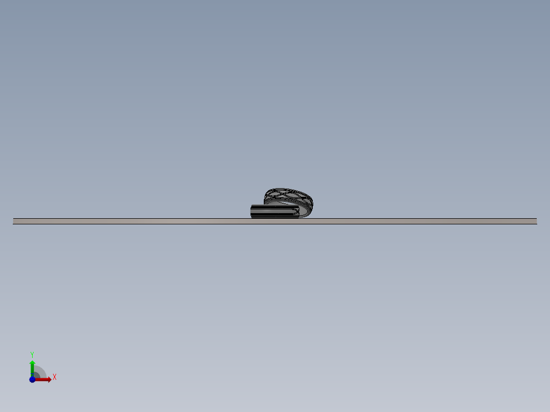 solidworks 钛合金戒指造型设计前视图