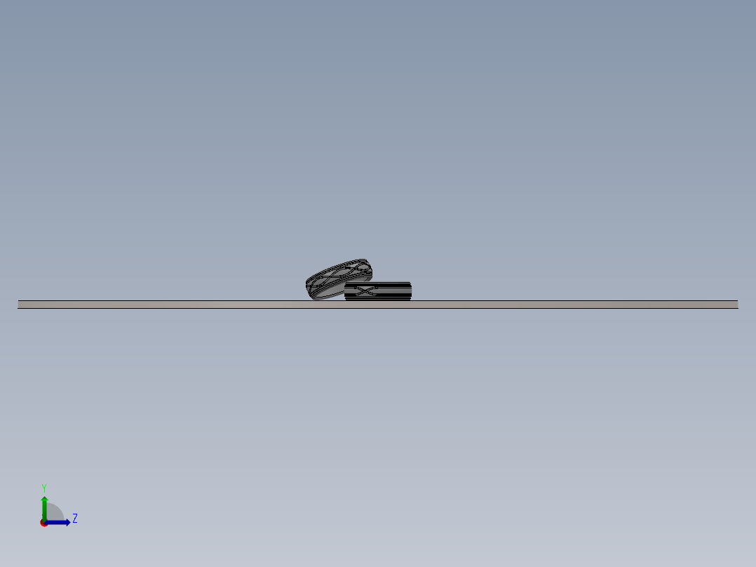 solidworks 钛合金戒指造型设计左视图
