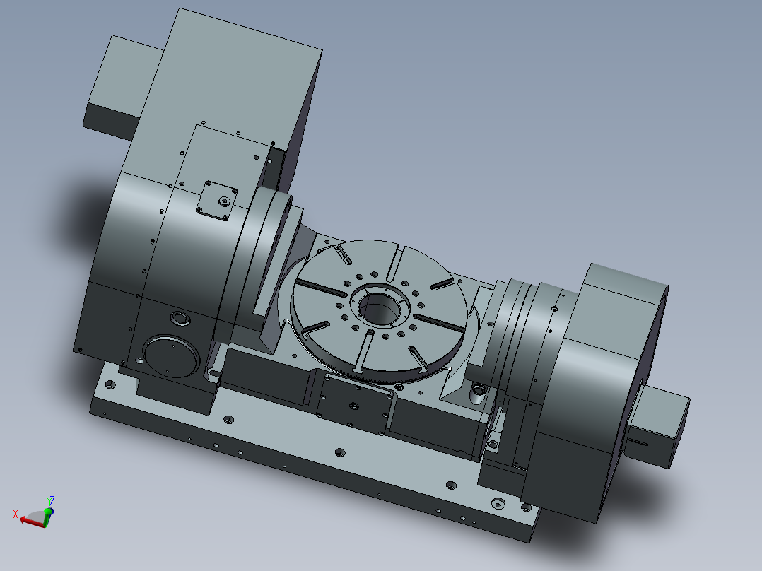 <span style='color: red'>五</span><span style='color: red'>轴</span><span style='color: red'>CNC</span>转台3D图纸