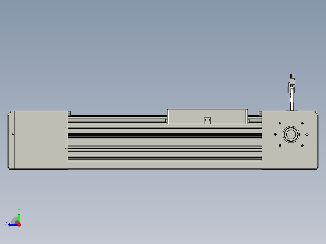 威洛博直线电机模组EB10-L224-S200-L-ZP75-MS3-5K右视图