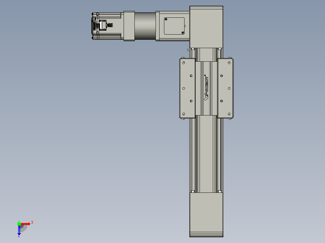 威洛博直线电机模组EB10-L224-S200-L-ZP75-MS3-5K俯视图