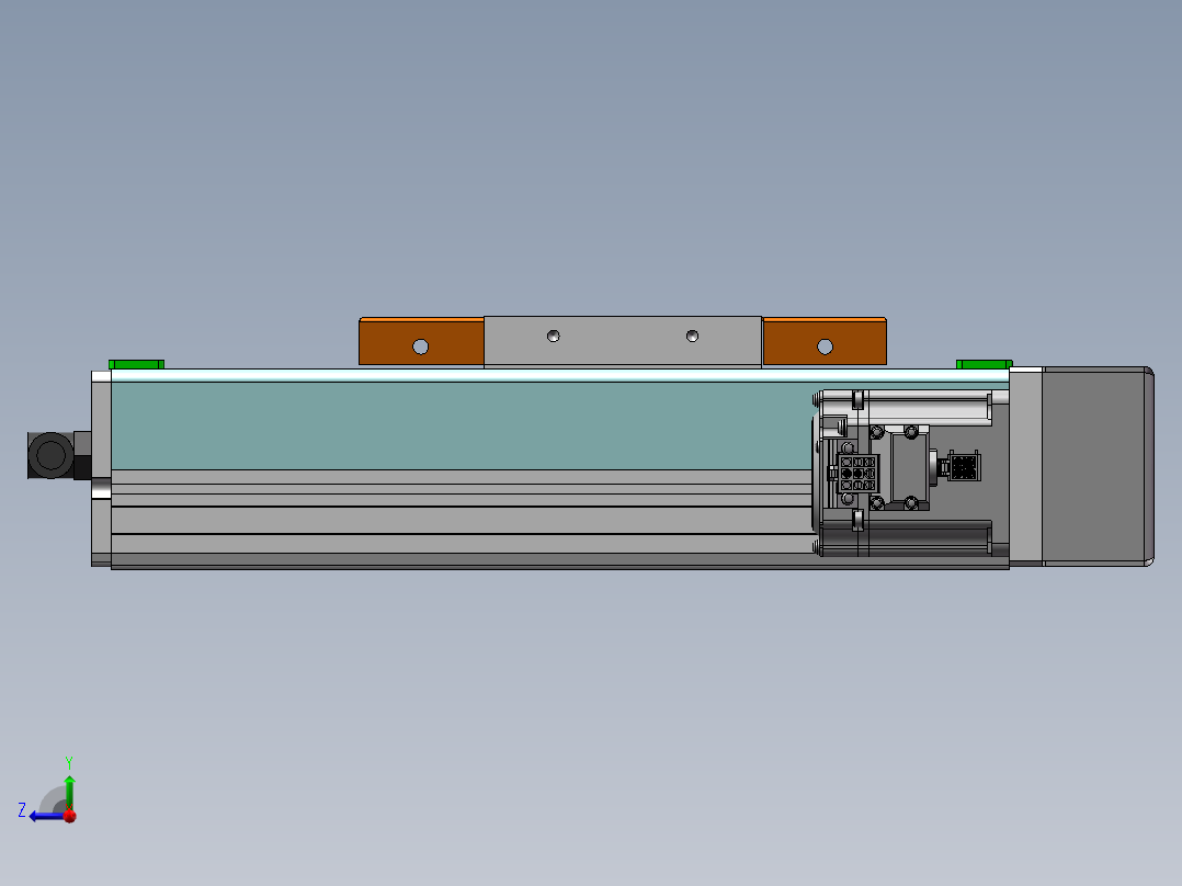 MCH丝杆全封闭MCH14-BR-200W右视图